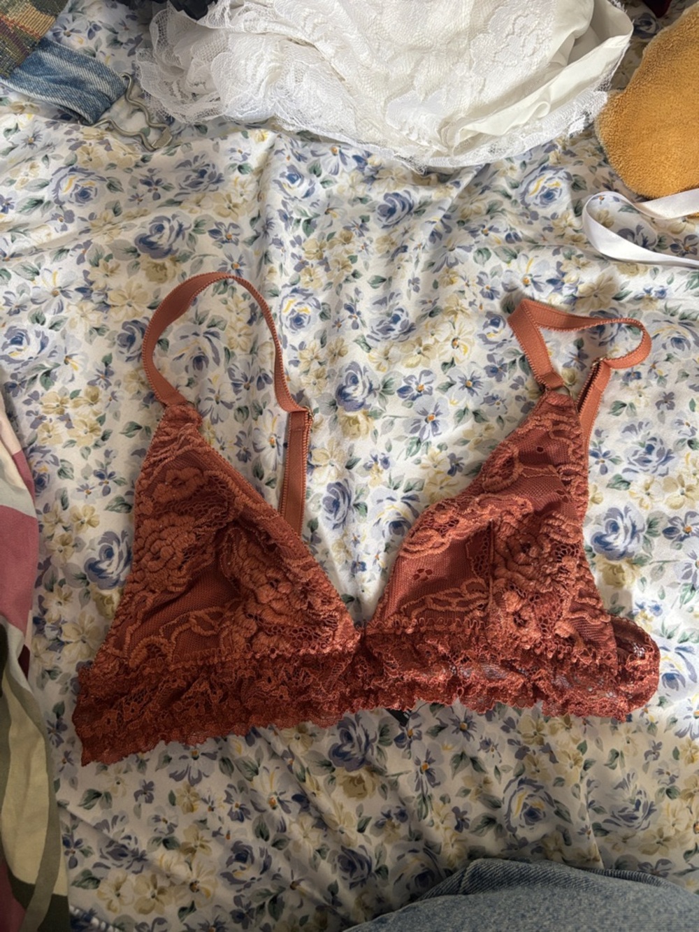 Lace Bralette in Burnt Orange - Women's Intimates Out from Under